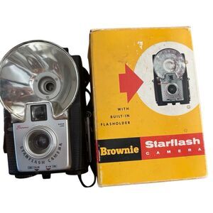 Kodak Brownie Starflash No. 24 127 Film Camera With Box *Untested*